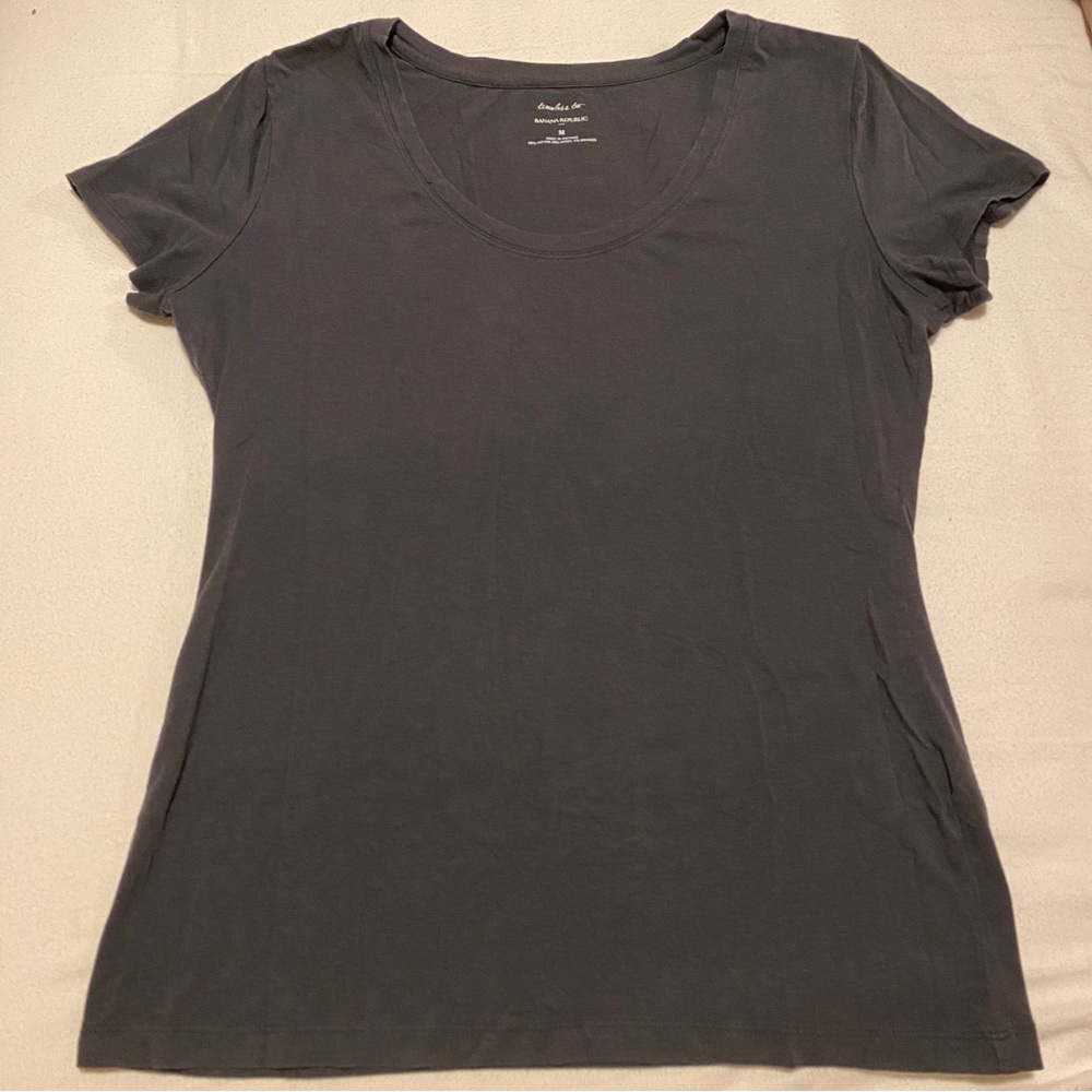 Banana Republic Timeless Tee Dark Grey Medium